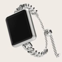 ◘✢☃ Lady Stainless Steel Slim Bracelet for Apple Watch 8 7 41 45mm Ultra 49mm Band for iWatch Series 6 5 4 SE 38 40mm 42 44MM Strap