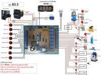 บอร์ดล้างรถหยอดเหรียญ รุ่น S3.3 (ควบคุม 8 อุปกรณ์, มีลูกลอย, มอนิเตอร์และสั่งงานผ่าน App)