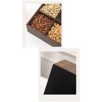 Walnut Wooden Storage Box Manual Simplicity Bedroom Jewelry Organizer Living Room Desktop Container Home Decoration