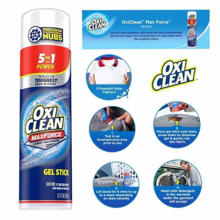 OxiClean MaxForce Gel Stain Remover Stick,5 in 1 Power Spot ผลิตภัณฑ์