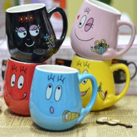 Cute Barbapapa Ceramic Mug Creative Barbapapa Coffee Mug 300ml Cartoon Tea Milk Ice Cream Childrens Breakfast Cup Birthday Gift