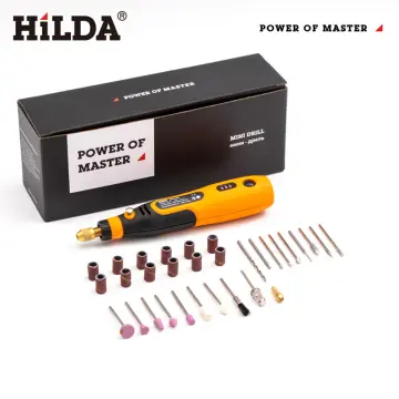 HILDA Electric Drill Cordless Screwdriver Lithium Battery Mini