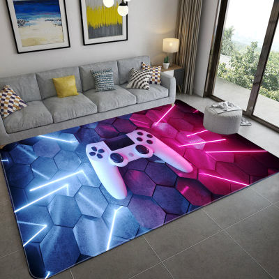 Anime Gamer Controller Carpets Kids Play Large Area Rugs Child Game Floor Mat Cartoon 3D Carpets for Living Room Tapis Salon