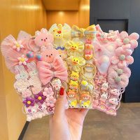 [COD] Childrens rubber band does hurt hair tie head girl baby cute headdress bow ring little accessories