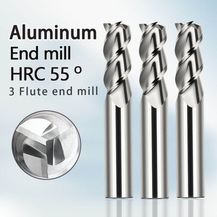 YC Carbide End Mill 3 Flute Tungsten Steel Aluminum milling Cutter