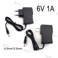 AC DC 100V-240V 6V 1A Power Supply Adapter Charger Converter Transformer CCTV Camera LED Strip Lamp 5.5mm*2.5mm US EU Plug E1 YB23TH