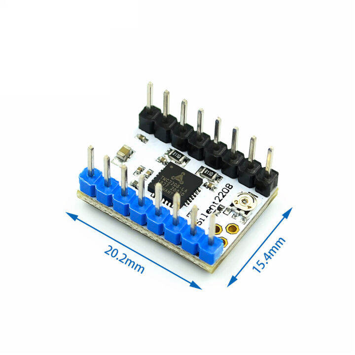 pcbfun-อุปกรณ์เสริมเครื่องพิมพ์3d-ไดรเวอร์มอเตอร์สเต็ป-v1-2-tmc2208พร้อมฮีทซิงค์รองรับอินเตอร์เฟซแบบขั้นบันได-dir-และอินเตอร์เฟซ-spi-256การแบ่ง2a-กระแสไฟฟ้า