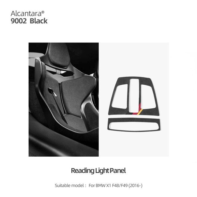 beterhumz-alcantara-สำหรับ-bmw-f48-x1-f49ไฟอ่านหนังสือด้านหน้ารถยนต์สติกเกอร์ประสิทธิภาพสูงกรอบครอบแต่งขอบเมตรอุปกรณ์ตกแต่งภายในรถยนต์