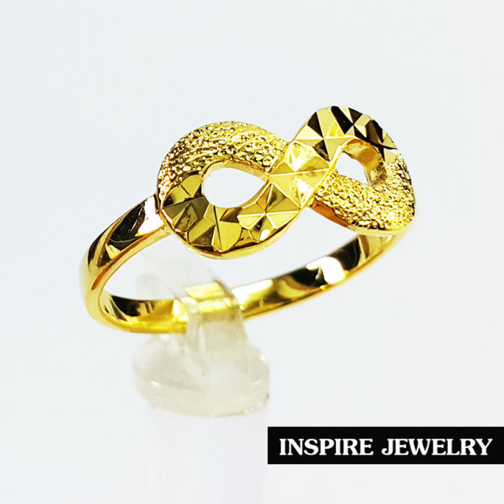 inspire-jewelry-แหวนรูป-infinity-งาน-design-ตัวเรือนหุ้มทองแท้-100-24k-สวยหรูสำหรับคนพิเศษ-ใส่เอง-เป็นของขวัญข