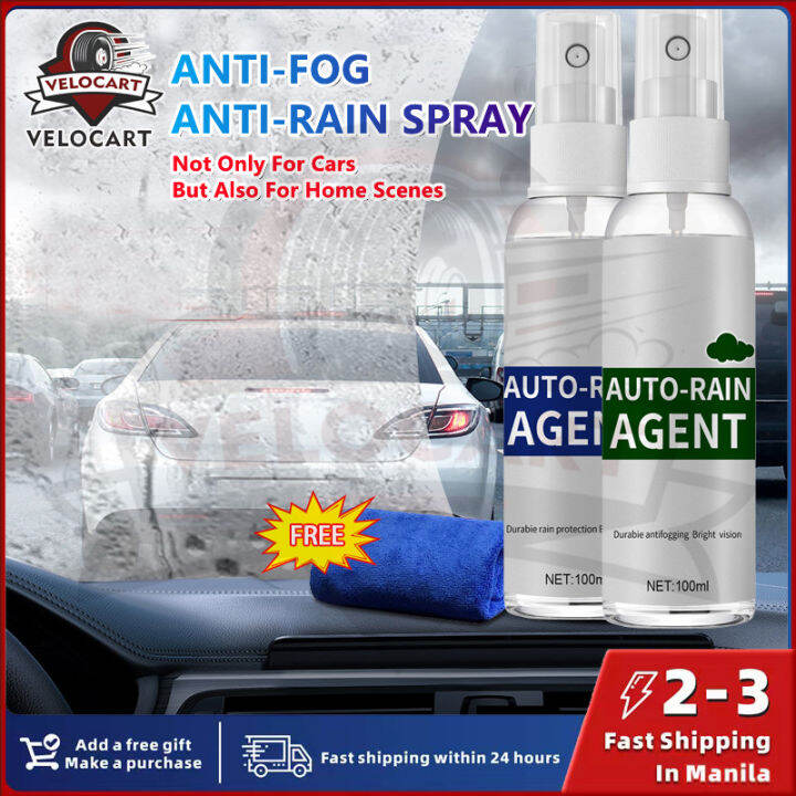 Anti Fog Spray Car Glass Mirror Silk Mist Removal Cleaner Bright Vision Anti Rain Spray for Car