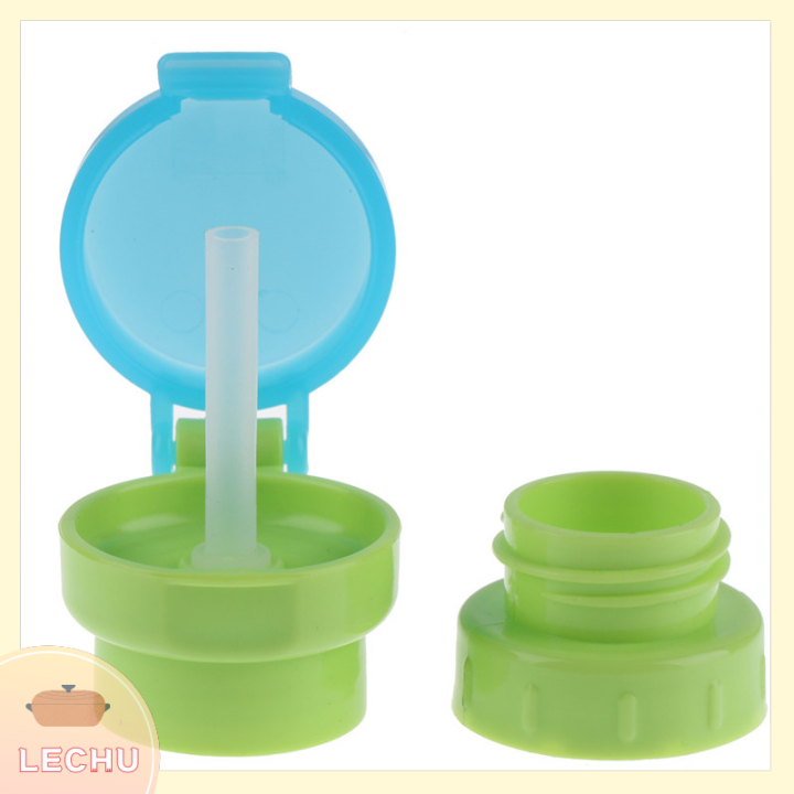 🥪 LECHU🍟 No Spill Choke Cute Water Bottle Adapter Cap With Tube
