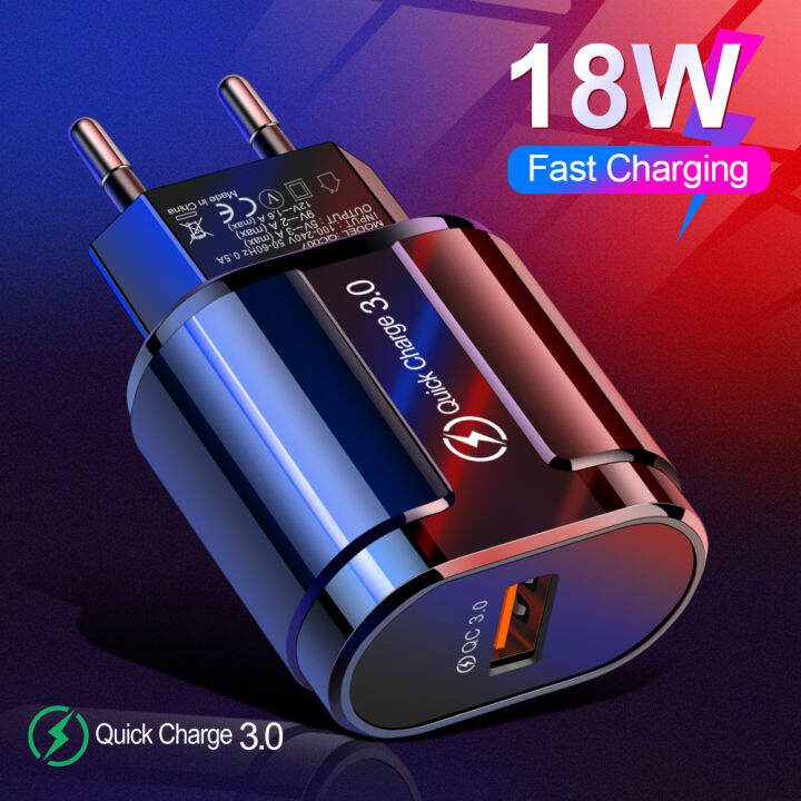 18w-usb-charger-fast-charging-5v-3a-สำหรับ-12-11-pro-max-samsung-xiaomi-แท็บเล็ตด่วนชาร์จ3-0เครื่องชาร์จศัพท์มือถือ