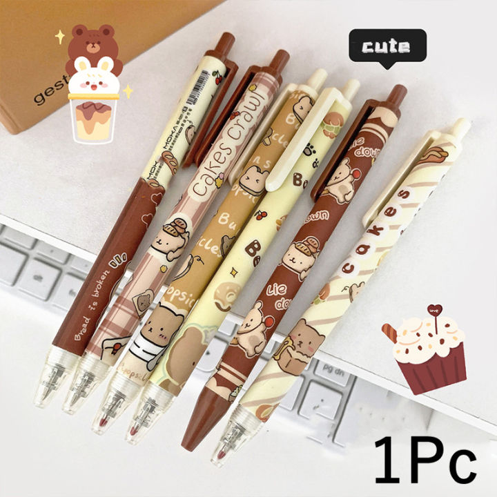 free-shipping-ปากกากดรูปหมีสำหรับอบรูปการ์ตูนอย่างง่ายเครื่องเขียนสำนักงานนักเรียนปากกาใหม่