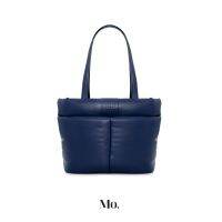 Naomi Tote in Oxford Blue | กระเป๋า Tote วัสดุทำจากหนัง Vegan สามารถใส่ Laptop 13"