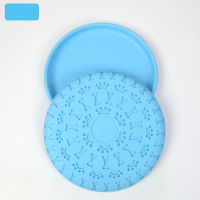 Dog Soft Rubber Indestructible Toy Dog Flyer Puppy Flying Disc - Bright Color Disc for Dogs to See
