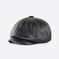 British Octagonal Hat Middle-Aged And Elderly Winter Outdoor Warm Cap Mens Retro Painter Beret