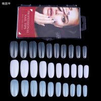 เล็บพีวีซี PVC Nail 100ชิ้น ทรงมลยาว สีใส /ขาว/ขุ่น PVC เต็มเล็บ ทรงนี้สวยไว้สำหรับต่อเล็บให้ยาว ใส่กล่องให้อย่างดี