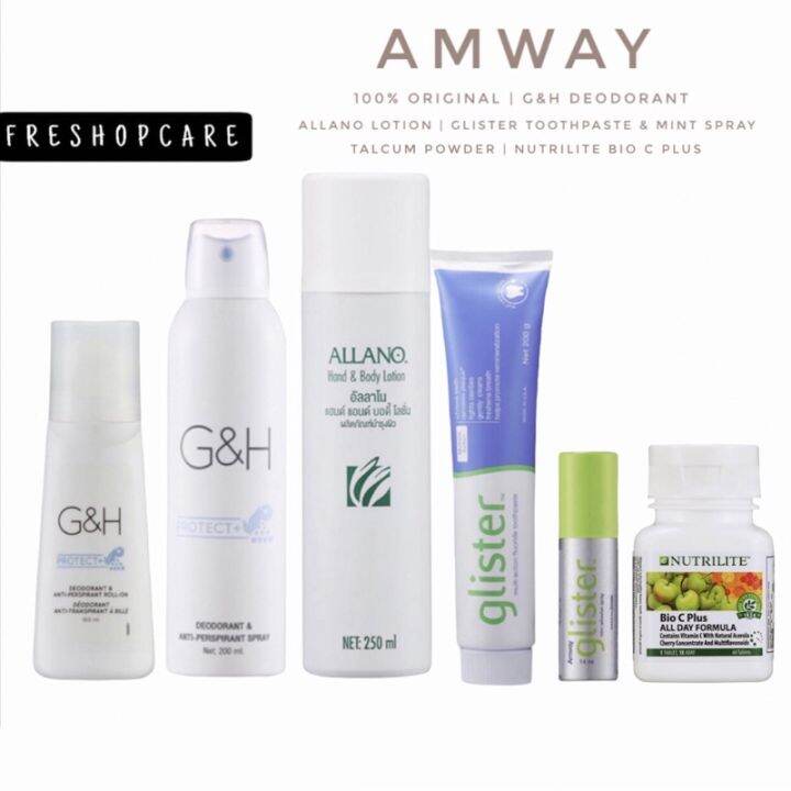 ☛AMWAY. GH Protect+ Deodorant RollOnSpray I GLISTER Toothpaste I