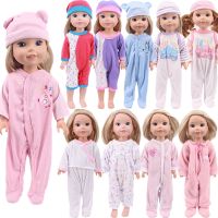 Doll Clothes Cotton Pajamas Hat For 14.5Inch Wellie Wisher amp;32-34Cm Paola Reina amp;Nancy Stitching Color DesignBest Gift For Girls