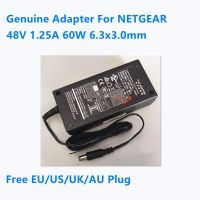 48060E ADS-65DI-48-1ของแท้48V 1.25A 60W 6.3X3.0Mm 332-10772-01อะแดปเตอร์ AC สำหรับ NETGEAR ที่ชาร์จในแหล่งจ่ายไฟ POE