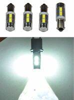 4ชิ้นสีขาว Ba9 Ba9s 5730 10 Smd 500ลูเมนกับ Led ของเลนส์โปรเจคเตอร์หลอดไฟรถ Ba9s 182 257 1895 6253 64113 64111