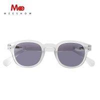 Meeshow Sunglasses Reading Glasses Transparent Men Women Round Glasses With Diopter UV400 Sun Reader 0.0 French Presbyopia 1513