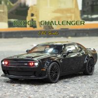 โมเดลรถโลหะผสมสังกะสี Dodge Chanllenger,โมเดลสังกะสีพร้อมแสงและเสียงและดึงกลับของเล่นดายคาสต์ตกแต่งของขวัญคอลเลกชันสำหรับเด็กผู้ชาย