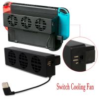 GIAUSA Game For Nintendo Switch Console Stand Support Accessories Cooling Fan Base Game Holder Cradle Command Control Kit Video