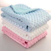 Baby Blanket Swaddling Newborn Thermal Soft Fleece Blanket Winter Solid Bedding Set Cotton Quilt Infant Bedding Swaddle Wrap