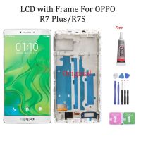 อะไหล่หน้าจอสัมผัส LCD พร้อมกรอบ สําหรับ OPPO R7S R7 Plus R7P