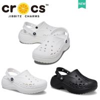 Crocs Women Baya platform clog Thick-Soled Shoes Beach 4.1cm Heightened Comfortable Breathable Anti-Slip