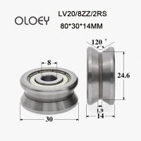 1/2ชิ้น Lv20ที่ดีเยี่ยม/Lv20 8zz Rs/8 Lv20 V ร่องแบริ่งรางล้อ8x30x1 4มม. คุณภาพสูง