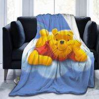 2023 in stock Fashion Creativity Persimmon Wind Year Cartoon Winnie The Pooh Blanket，Super Soft Fleece Warm Fluffy Blankets Easy to Care All Season Suitable Quality，Contact the seller to customize the pattern for free