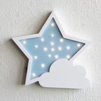 Flaky Clouds Stars Moon Night Light Lovely Baby Lamp Toys Nordic Cartoon lamp Home Decoration Childrens INS Photographic Props