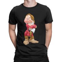 Disney Seven Dwarfs Grumpy T Shirts for Men 100  Cotton Fashion T Shirts Crewneck Tee Shirt Short Sleeve Tops Plus Size