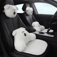 {Automobile accessories} Bantal Kursi รถการ์ตูนน่ารักอเนกประสงค์,พนักพิงศีรษะ/พนักพิงศีรษะที่นุ่มรองรับภายในเอว