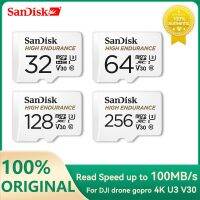 Sandisk ทนทานสูงการ์ดความจำไมโคร SD X C10 V30 U3 4K HD 32GB 64G 128G 256G สูงสุด100MB/S SD การ์ดขนาดไมโครสำหรับโทรศัพท์กล้อง