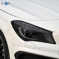 ไฟหน้ารถฟิล์มป้องกันไฟท้ายรมควันสีดำ Tint Wrap ไวนิล TPU สติกเกอร์สำหรับ Benz CLA Class C117 X117 W117