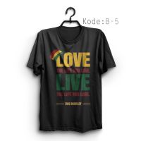 เสื้อยืดผ้าฝ้าย เสื้อยืด Bob Marley 005