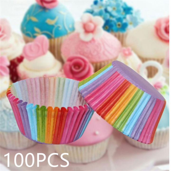 100-tray-chocolate-paper-cup-muffin-packs-glutinous-cake-rainbow-pvc