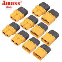 10PCS 20PCS Amass XT60H Connector XT60 Bullet Plug พร้อมฝาครอบอัพเกรด XT60 Sheath หญิงและชายชุบทองสำหรับชิ้นส่วน RC