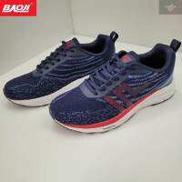 BAOJI ของแท้ 100% รองเท้าผ้าใบชาย รองเท้าออกกำลังกาย รุ่น BJM771 สีกรม SIZE 41-45