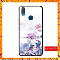 เคส vivo Y15 2020 เคสกระจกนิรภัย Y19 Y11 2019 วีโว่ เคสนุ่มขอบเต็มtpu กระจกเงา case glassบุคลิกภาพบัวจิตรกรรม&amp;-&amp;*-&amp;-&amp; กรณีสินค้ามีสี ไซท์ เบอร์รบกวนลุกค้าทักมาสอบถามหรือเเจ้งที่เเชทก่อนสั่งสินค้าด้วยนะคะ