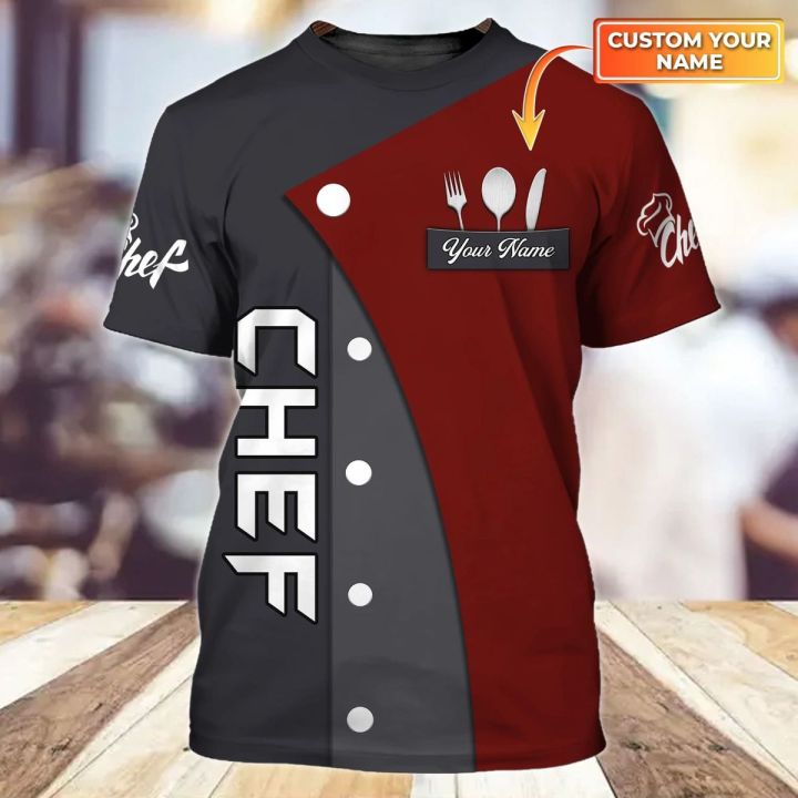 Bakery Chef Personalized Name 3D Tshirt , Baking Supplies, Baker shirt for  women