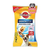 เพดดีกรี เดนต้าสติก ขนมขัดฟันสำหรับสุนัขพันธุ์เล็ก 110 กรัม - Pedigree DentaStix Daily Oral Care for Small Dog 110g