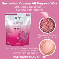 CIREPIL EUROSE DEPILATORY NON STRIP DISPOSABLE WAX 800 g.ฮาร์ทแว๊กสีชมพูเนื้อครีมเข้มข้นสำหรับขนสั้น เป็นตอ ขนคุด