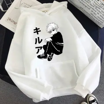 White best sale killua hoodie