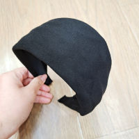 Fashion Women Super Wide Suede Leather Headband Elegant Solid Plain Hairband Non-slip Head Hoop Turban Simple Hair Accessories