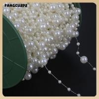 FANGCU272 เทียมเทียมเทียม โซ่ลูกปัดไข่มุก ดีไอวาย 30เมตรคับ อุปกรณ์เสริมดอกไม้พวงมาลัย ของใหม่ พวงมาลัยแบบห้อย ไข่มุกสายตกปลา แต่งงานในงานแต่งงาน