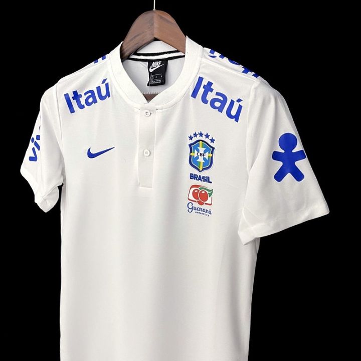 hot-newest-top-quality-new-arrival-2022-2023-top-quality-ready-stock-high-quality-fast-delivery-2021-22-brazil-white-pre-match-training-suit-football-soccer-ball-wear-kit-shirts-jersey-size-s-xxl-เสื้